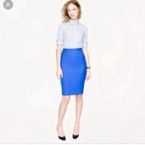 J Crew Vintage No. 2 Pencil Skirt periwinkle size 6